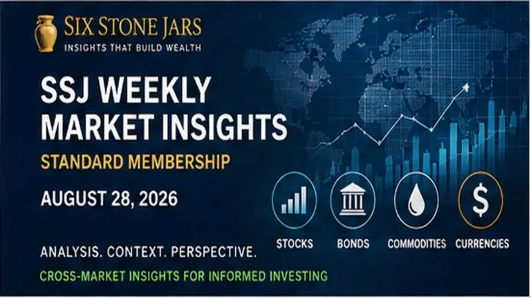 SSJ Weekly Market Insights featured market graphic for week ending August 28, 2026.