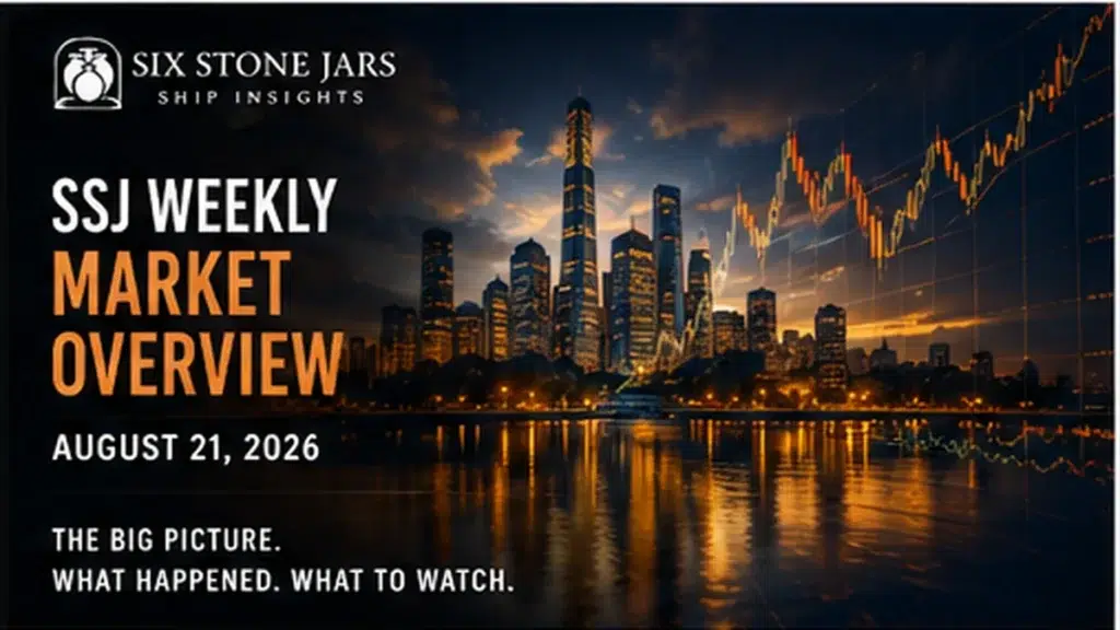 SSJ Weekly Market Overview featured market graphic for week ending August 21, 2026.