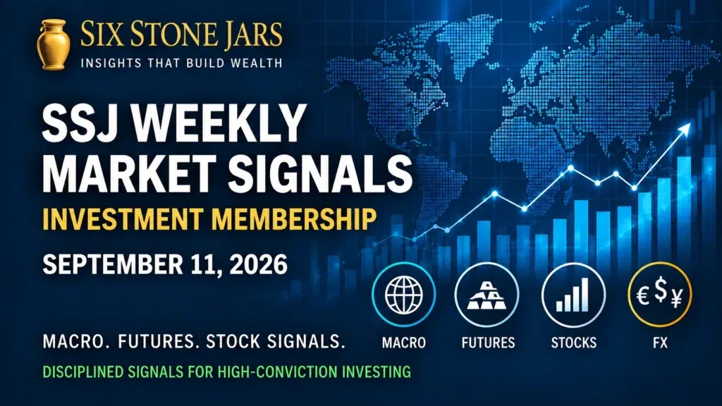 SSJ Weekly Market Signals featured market graphic for week ending September 11, 2026.